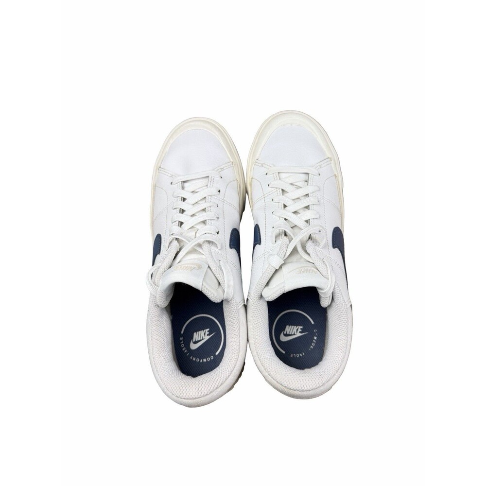 Nike Court Legacy Lift White Blue DM7590-104 Women's Size 8 Platform Clean - Picture 8 of 10